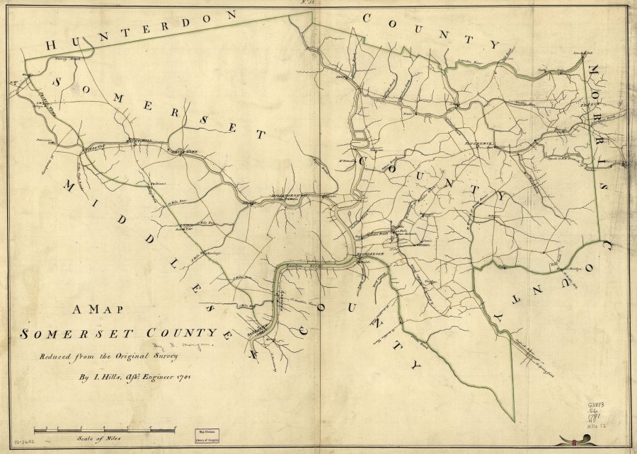 Somerset County, New Jersey, 1701